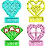 Heart Shape Pencil Toppers