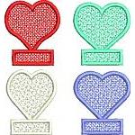 Heart Pencil Toppers