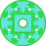Green Flower Doily