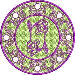 Two Roses Doily