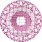 Pink Hole Doily