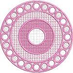 Pink Hole Doily