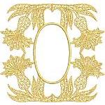 Oval Flower Photo FRAME