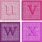 u to x Small Alpha Block set