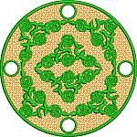 Green Flower Doily