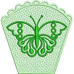 Green Butterfly Potpourri Bag