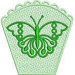 Green Butterfly Potpourri Bag