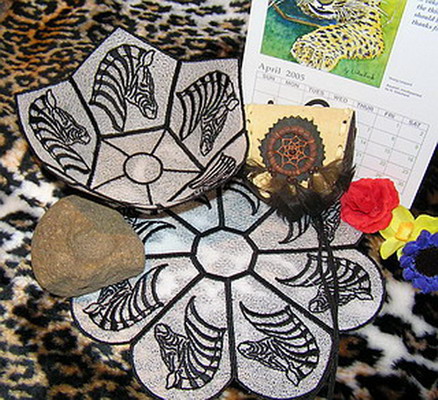 Decorated Bowl with Doily