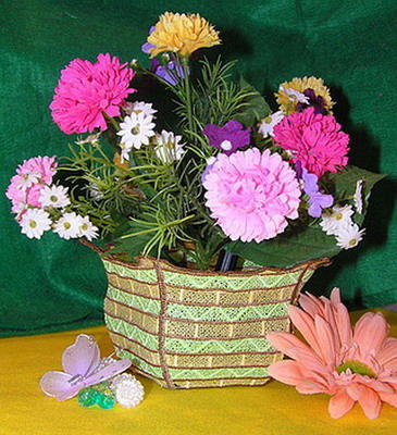 Decorated Flower Vase