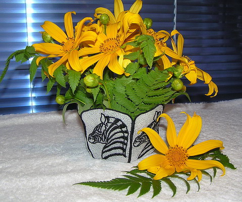 Decorated Flower Vase