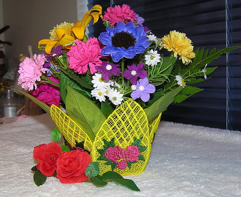 Decorated Flower Vase