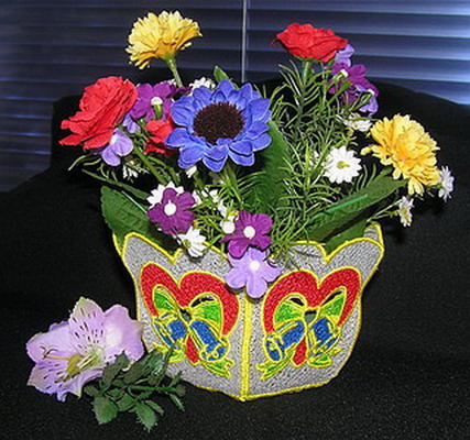 Decorated Flower Vase