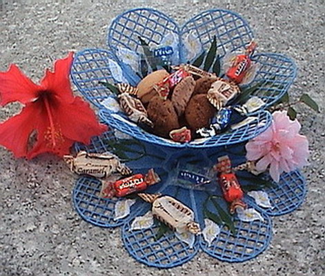 Decorated Bowl with Doily