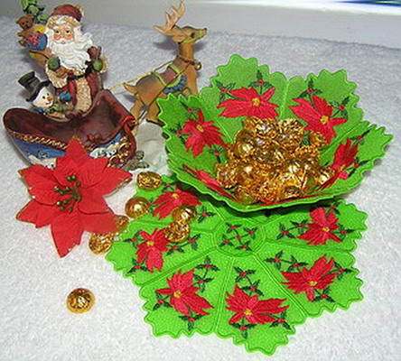 Decorated Bowl with Doily