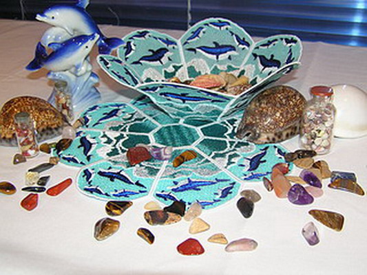 Decorated Bowl with Doily