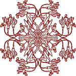 Redwork Quiltblock