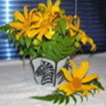 Wildlife Zebra Flower Vase