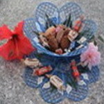 Bridal Calla Lily Bowl with Doily