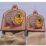Double Barrel Towel Toppers Appliqué Design