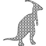 Basic Blackwork Dinosaurs 02