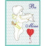 Trapunto Valentine Greeting Cards