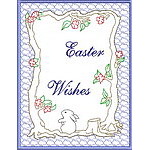 Trapunto Easter Greeting Cards
