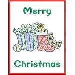 Applique Christmas Greeting Cards 01