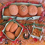 Appliqué Bread Basket Set