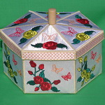 Rose Bud Cookie Jar