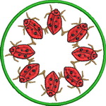Mixed Appliqué and FSL Coasters