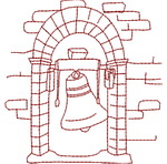 Redwork Church Bells
