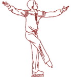 Redwork Ice Skating