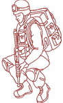 Redwork Soldiers
