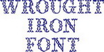 Wrought Iron Font