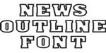 News Outline Font