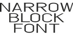 Narrow Block Font