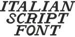 Italian Script Font