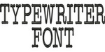 Typewriter Font