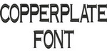 Copperplate Font