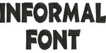 Informal Font