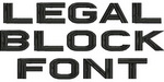 Legal Block Font