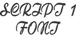 Script 1 Font