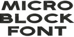 Micro Block Font