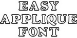 Easy Applique Font