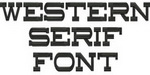 Western Serif Font