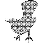 Blackwork Bird 02