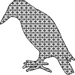 Blackwork Bird 11