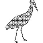 Blackwork Bird 17