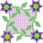 Fantasy Flower Quiltblocks 06