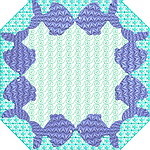 Aqua Marine Quiltblock 01